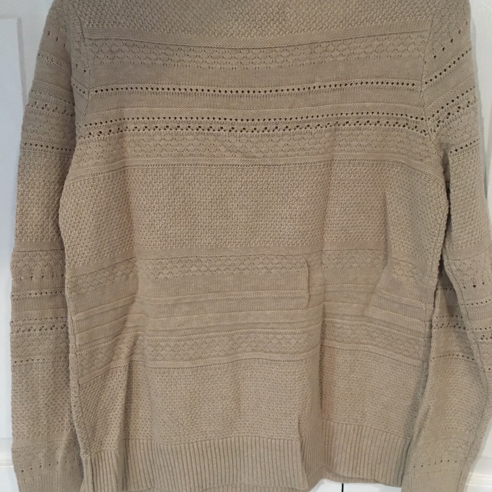 Loft tan sweater. Size medium. - Picture 5 of 6